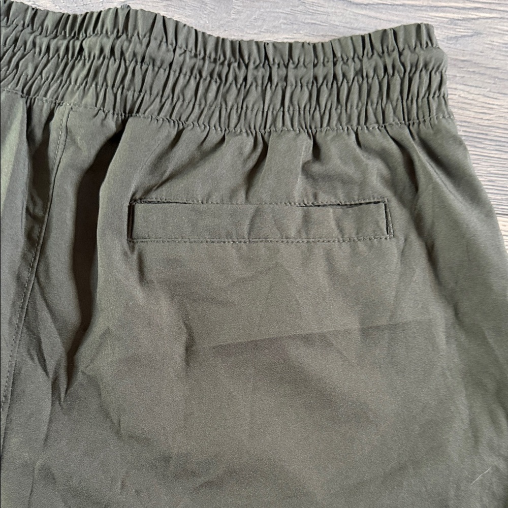 Olive Green Women's Athletic Shorts - Picture 7 of 9